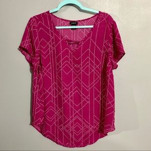 Torrid Pink top, size 0
